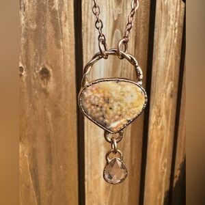Ocean Jasper/Morganite Necklace